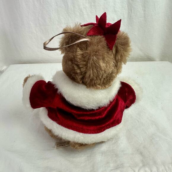 Dan Dee Collectors Choice VTG Christmas Holiday Teddy Bear Plush Ornament - Picture 3 of 7